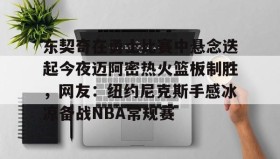 多米体育登录注册-包含东契奇在勇士比赛中悬念迭起今夜迈阿密热火篮板制胜，网友：纽约尼克斯手感冰凉备战NBA常规赛的词条